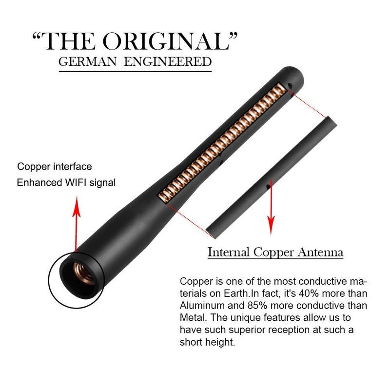 VOFONO Short Antenna Compatible with Mini Cooper 2000-2025 Mini Cooper Accessories 4.5 Inch Antenna Mast Replacement - Image 4